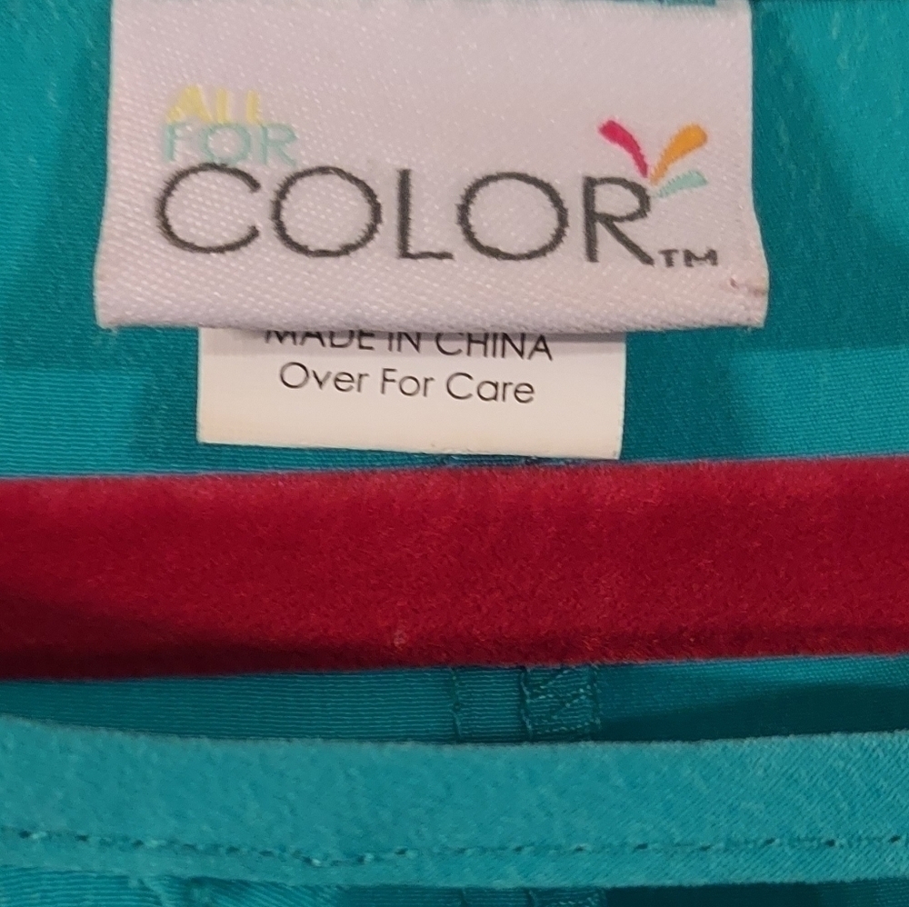 ALL For Color Teal Shift Dress Size L - Picture 3 of 4